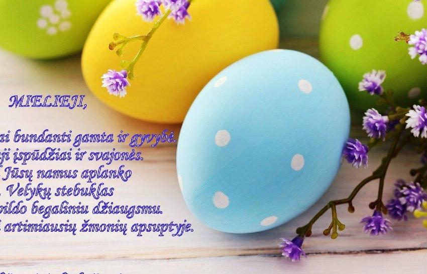 SVEIKINAME SULAUKUS ŠV. VELYKŲ!