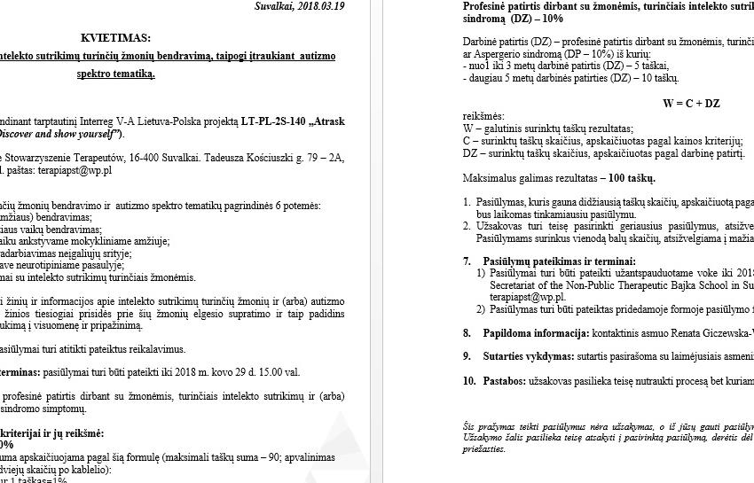 Kviečiame teikti pasiūlymus rengiant straipsnius